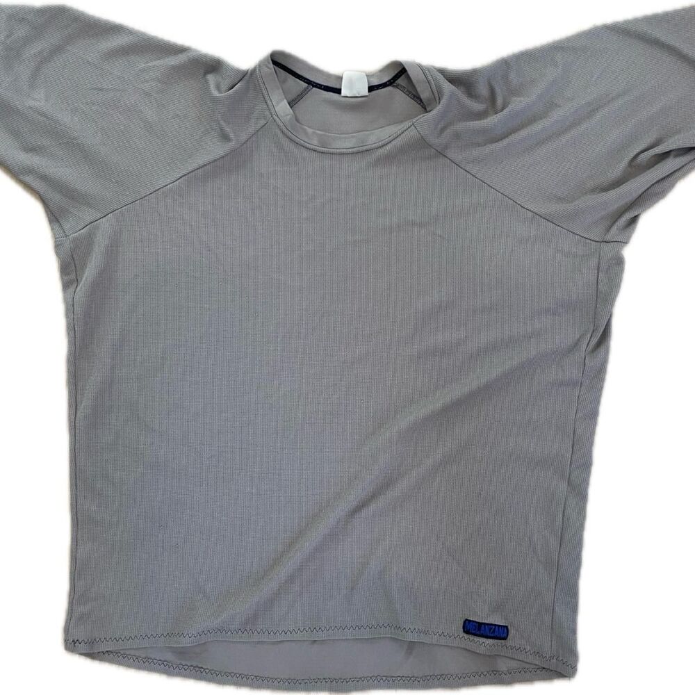 Melanzana Men's Grey and Blue Sweatshirt